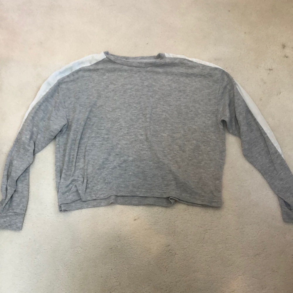 Light grey crew neck